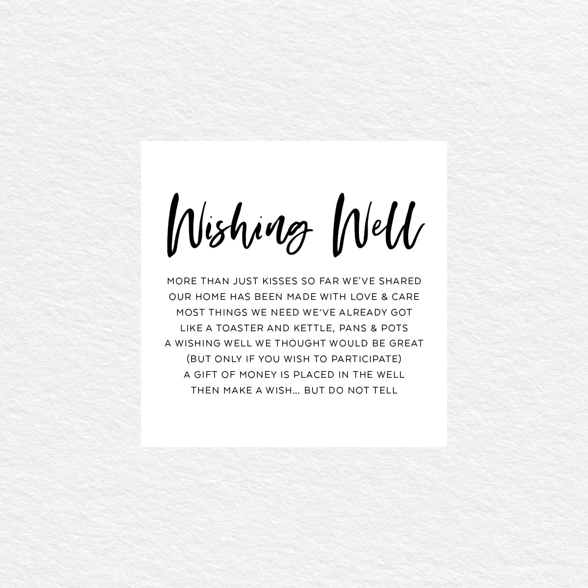 I Do Wishing Well Card