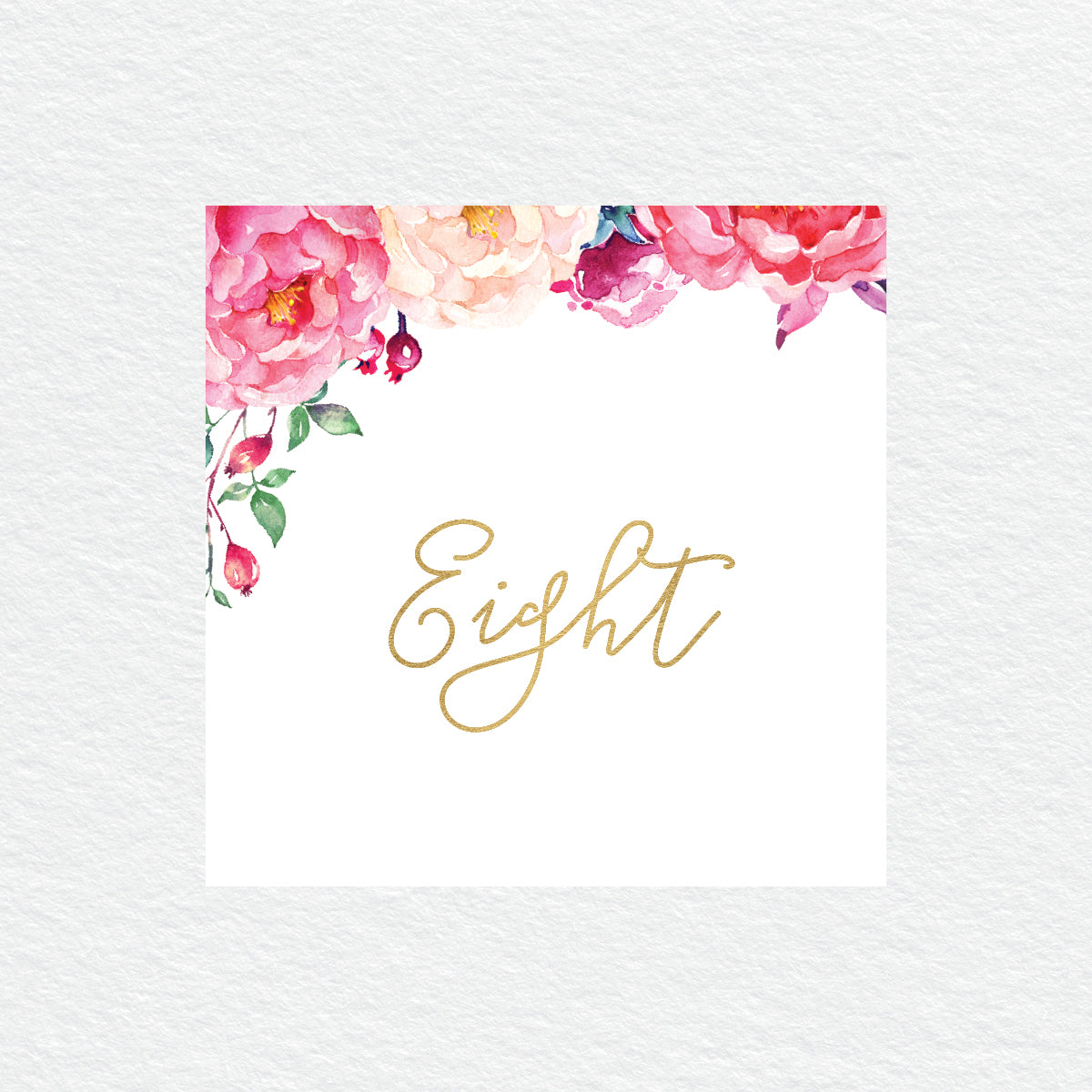 In Bloom (White) Table Numbers