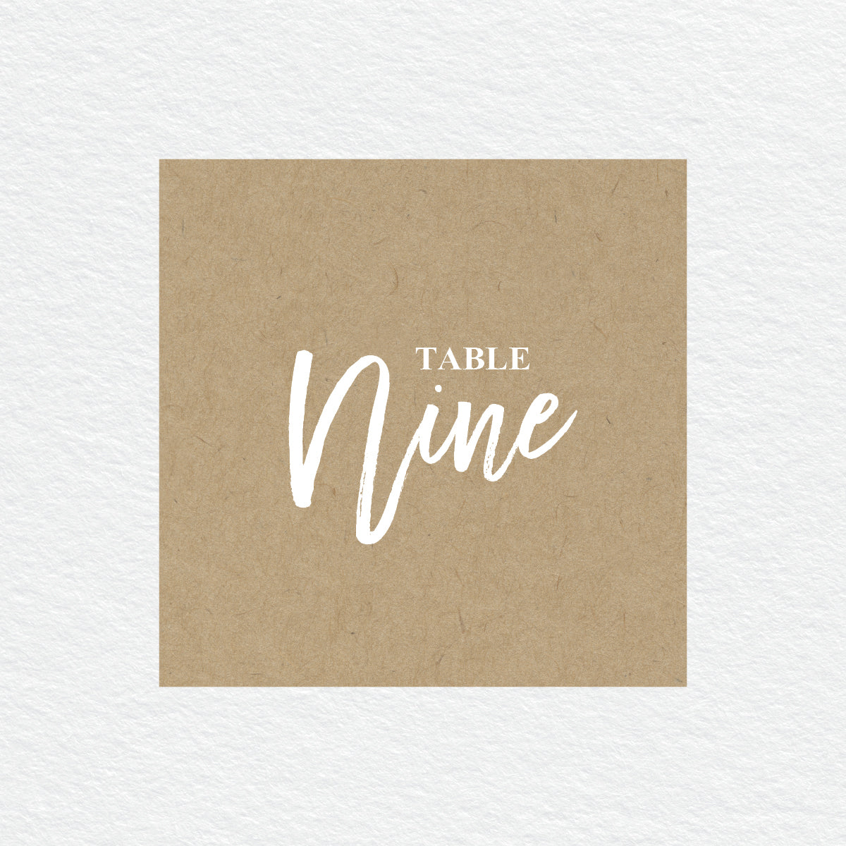 Kraft Party Table Numbers