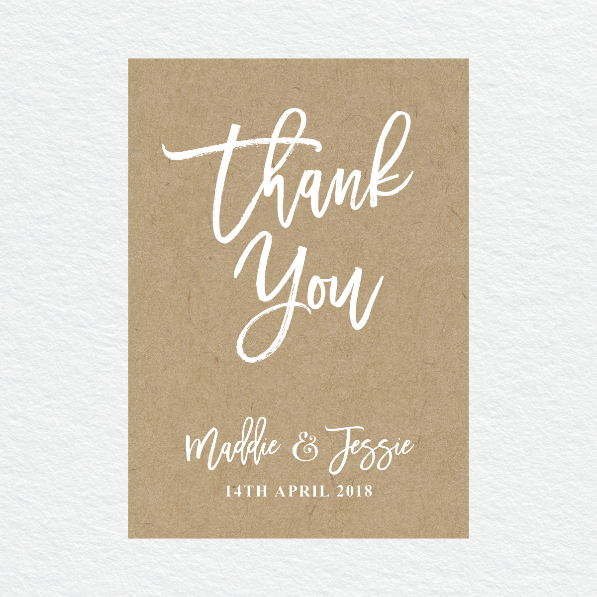 Kraft Party Thankyou Cards