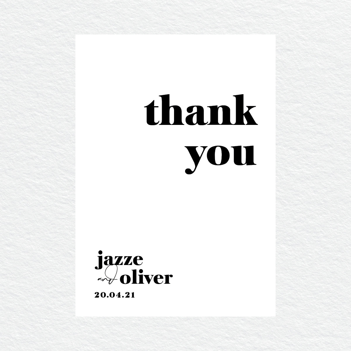 Love Pop Thankyou Cards