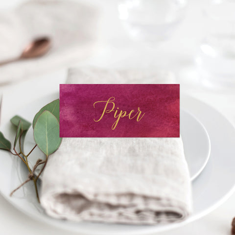 Marsala Rectangle Invitation