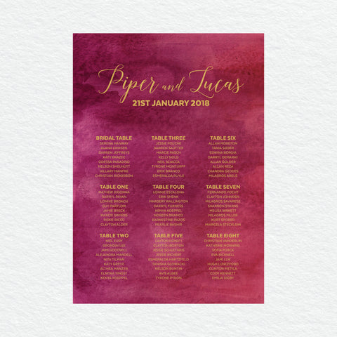 Marsala Engagement Invitation