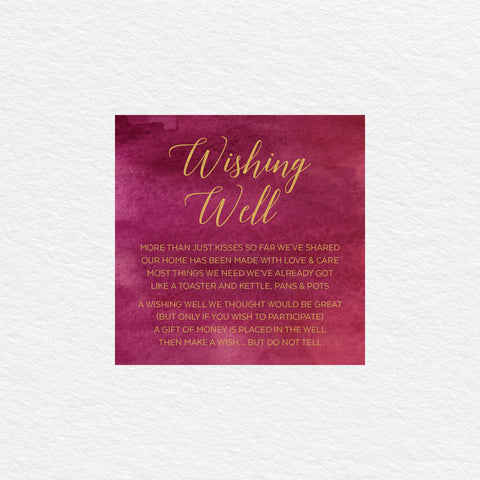 Marsala Rectangle Invitation