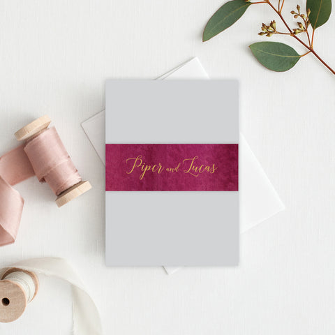 Marsala Rectangle Invitation