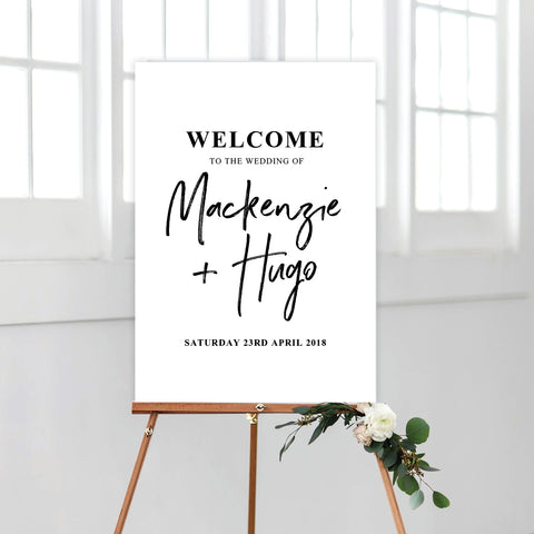 Fresh Type Welcome Sign
