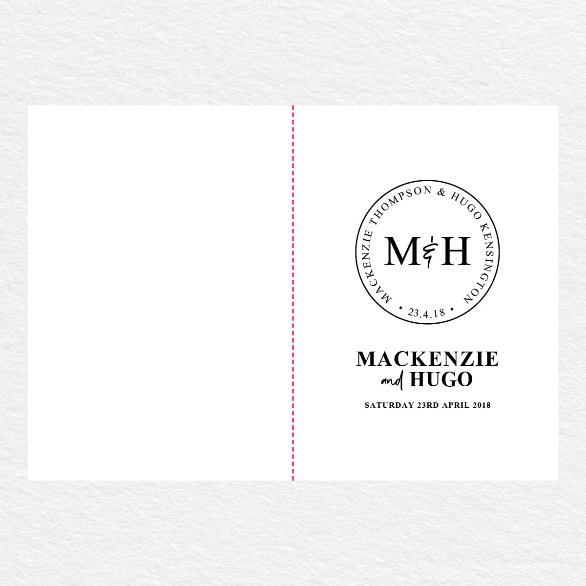 Modern Monogram Service Covers