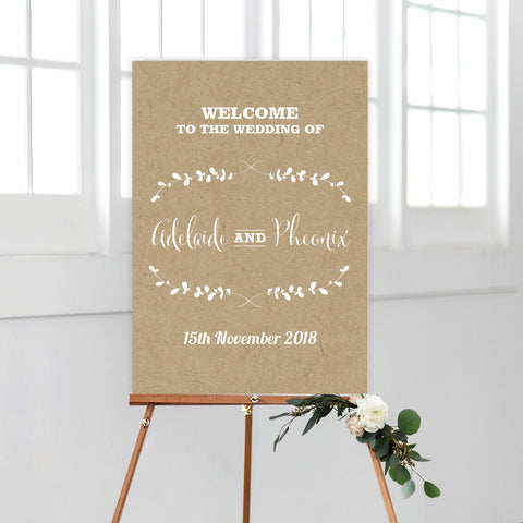 Kraft Party Welcome Sign