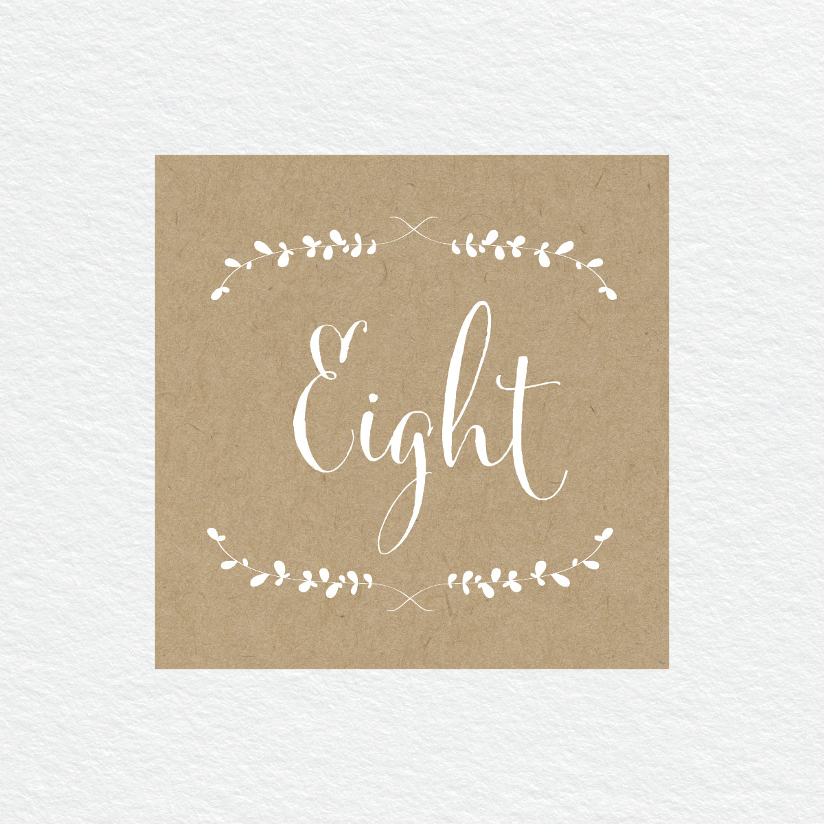 Rustic Laurels Table Numbers