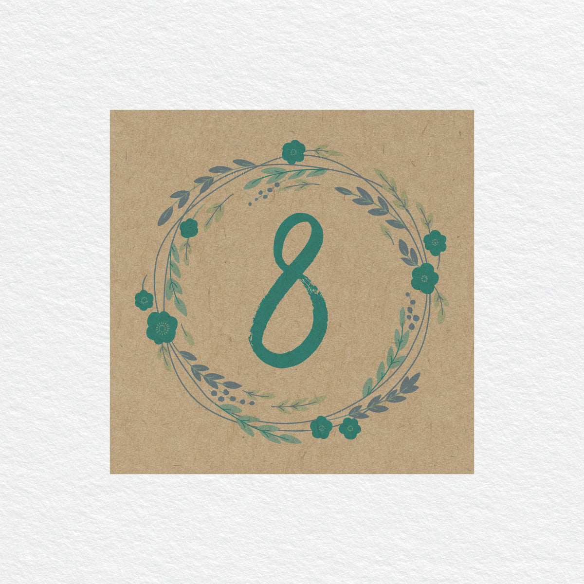 Rustic Wreath Table Numbers