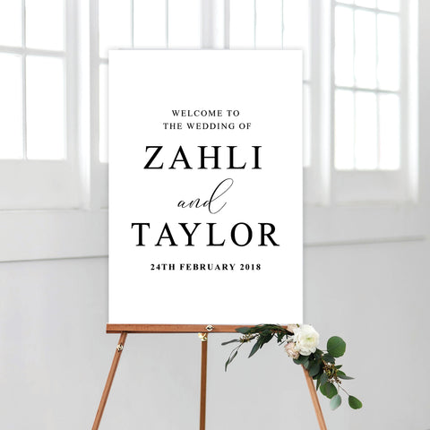 Fresh Type Welcome Sign