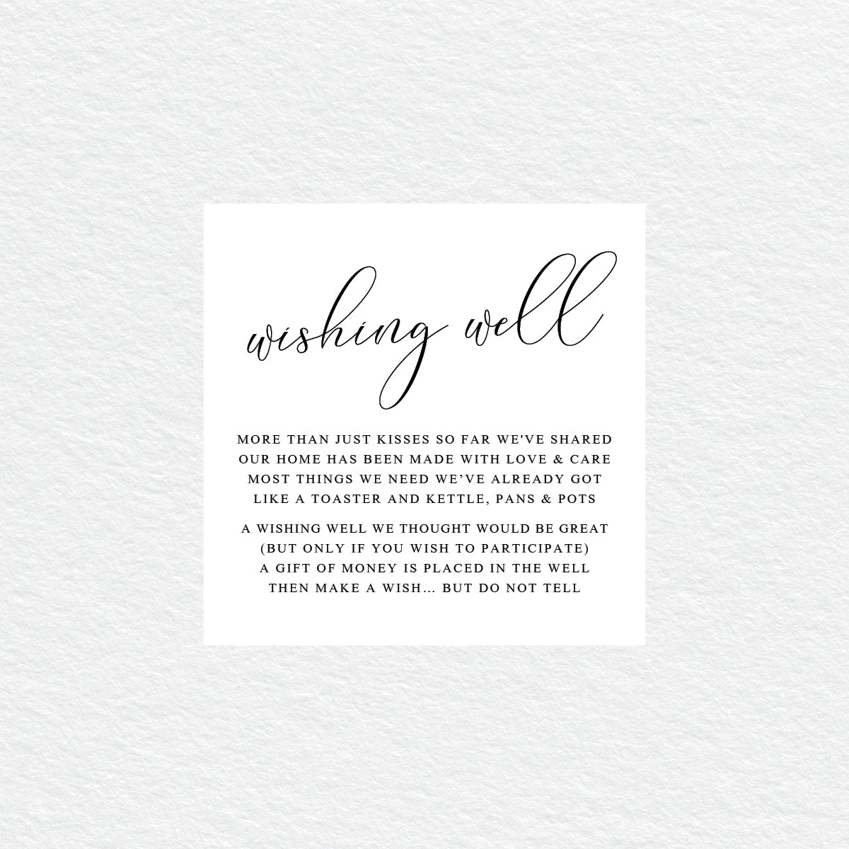 Serendipity Wishing Well Card