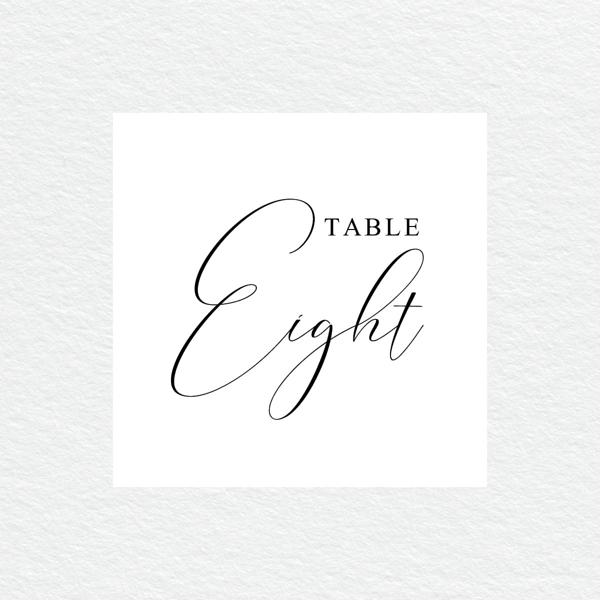 Serendipity Table Numbers