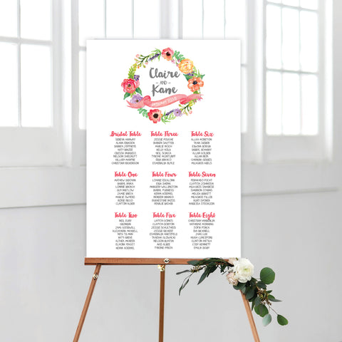 Floral Marsala Rectangle Invitation