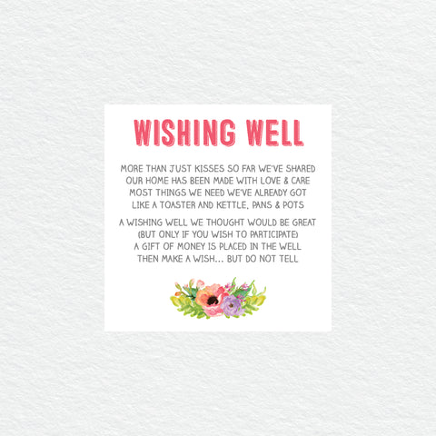 Tropical Celebration Wishing Well Card