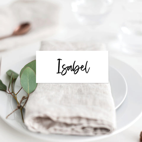 Floral Marsala Placecard