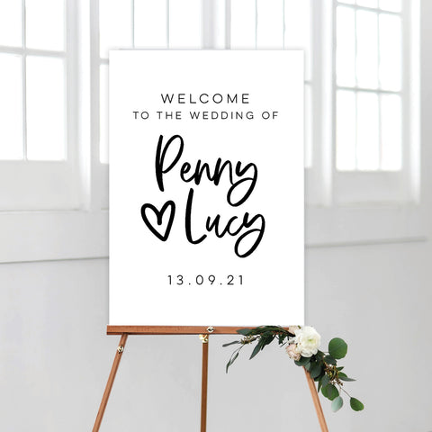 Fresh Type Welcome Sign