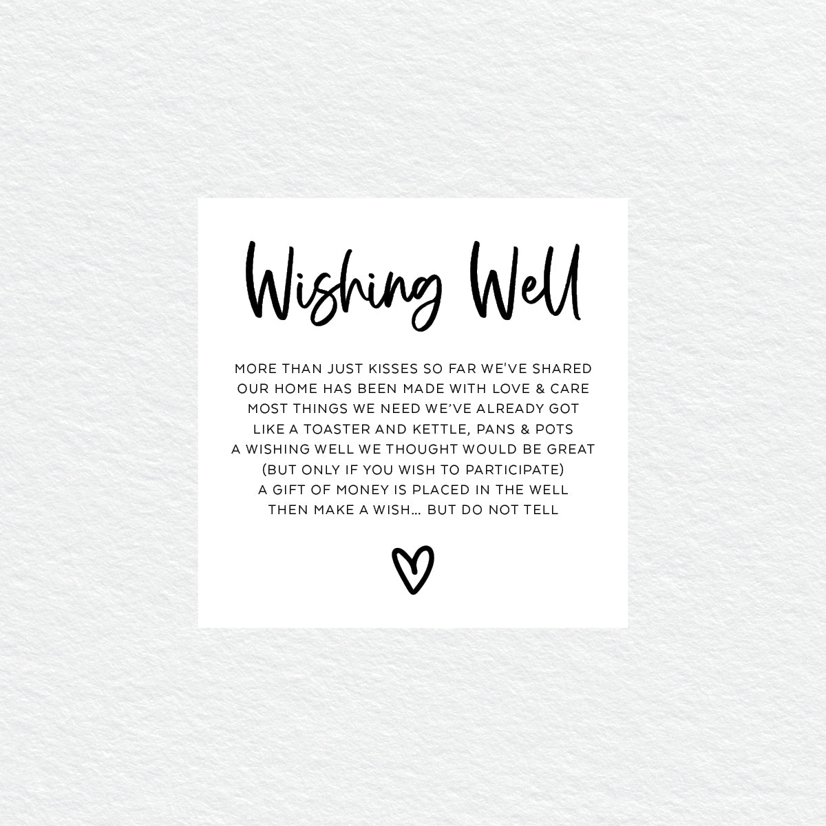 Sweet Heart Wishing Well Card