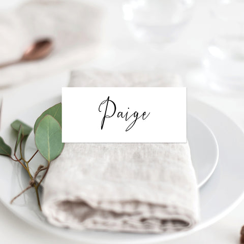 Floral Marsala Placecard