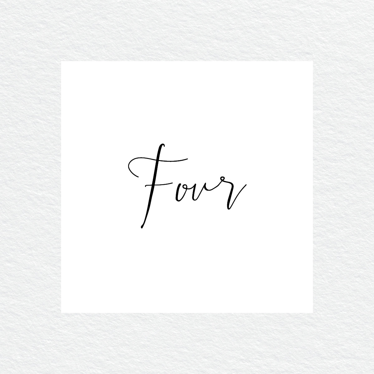 Sweet Type Table Numbers