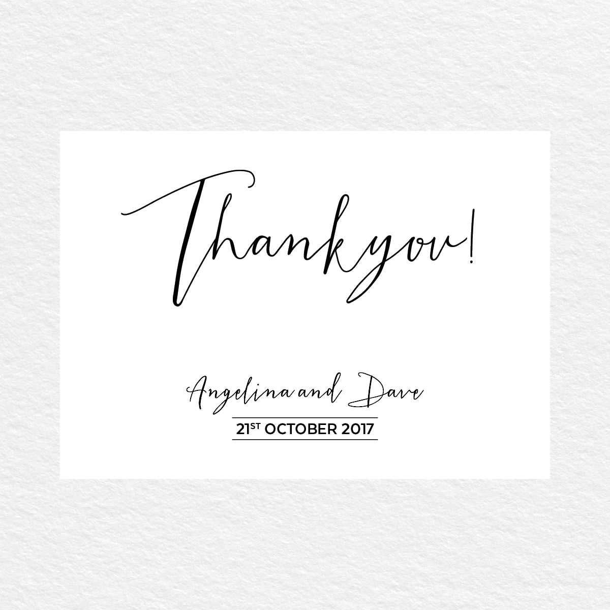 Sweet Type Thankyou Cards