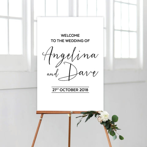 Fresh Type Welcome Sign