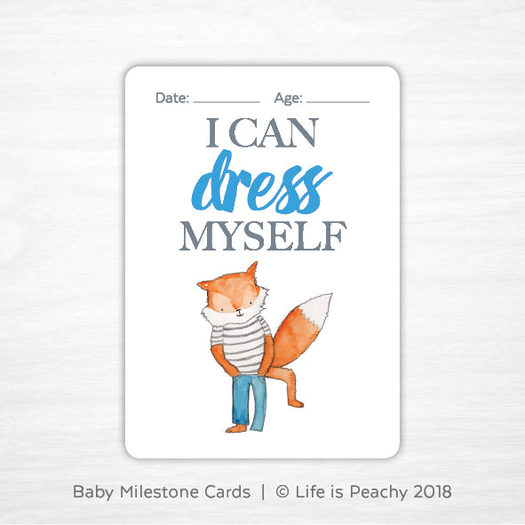 Toddler Milestone Cards