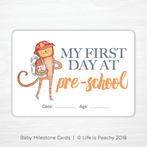 Toddler Milestone Cards