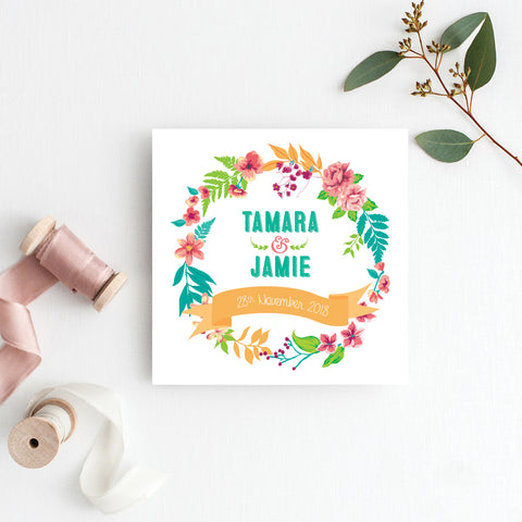 Tropical Celebration Rectangle Invitation