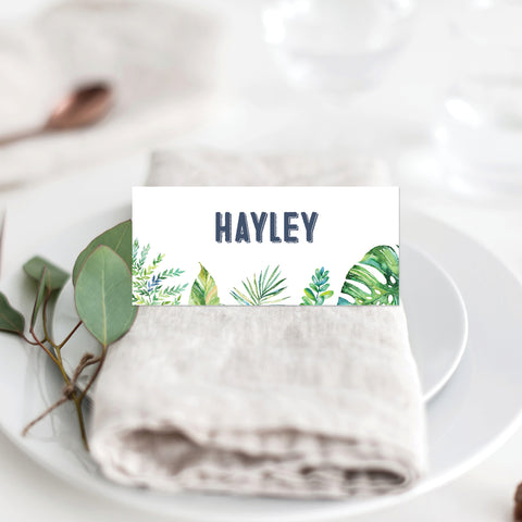 Floral Marsala Placecard