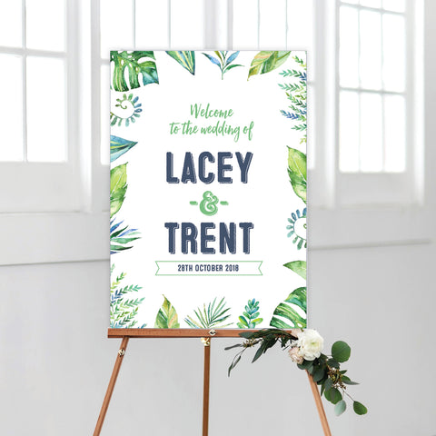 Fresh Type Welcome Sign