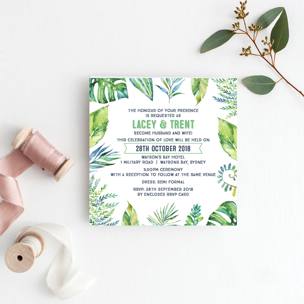 Tropicana Square Invitation