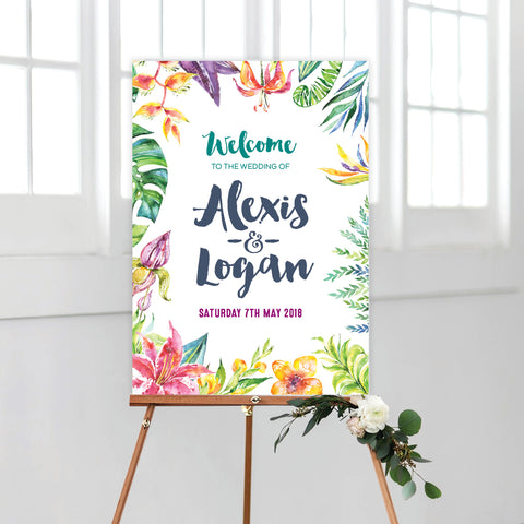Fresh Type Welcome Sign