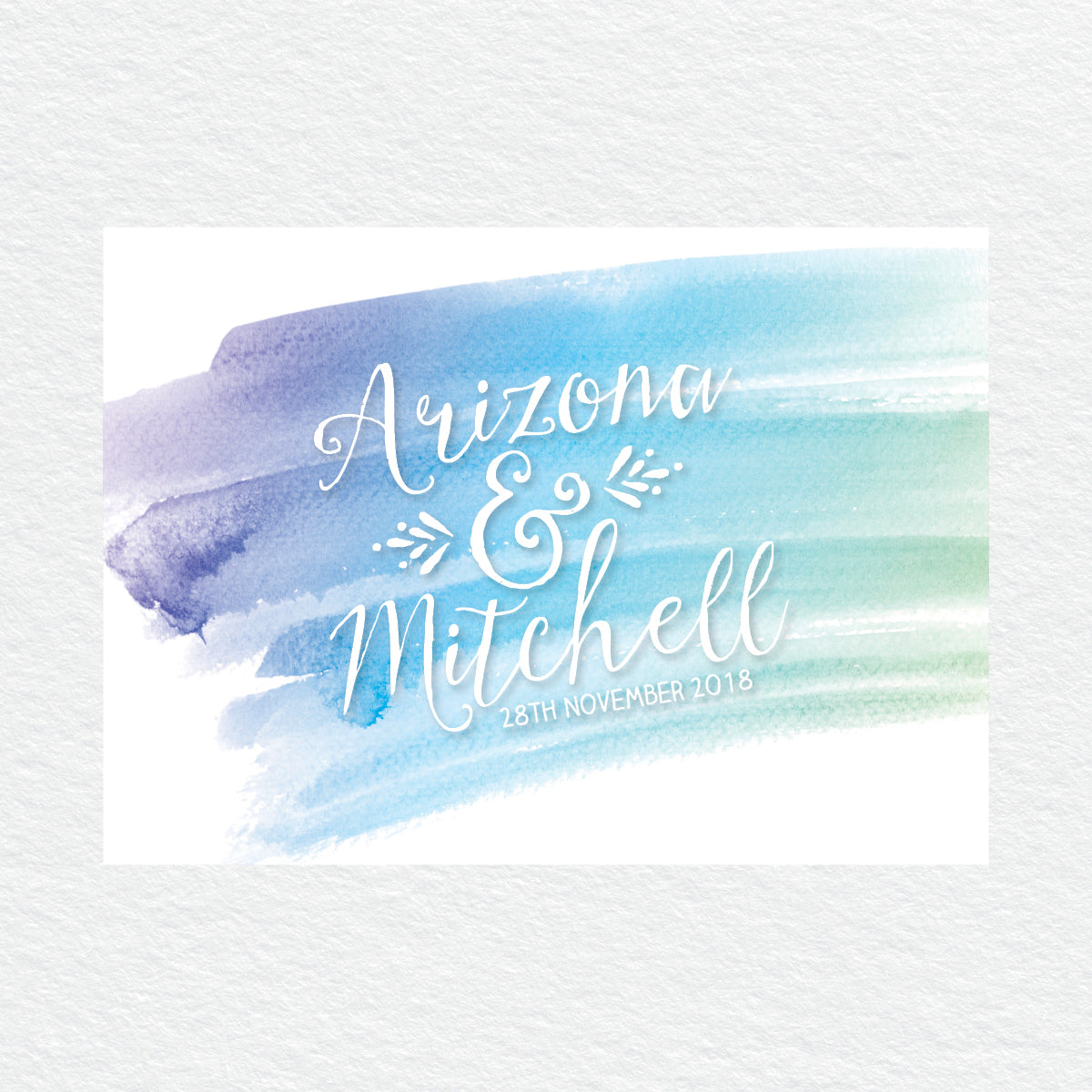 Watercolour Love RSVP Card