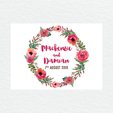 In Bloom (White) RSVP Card