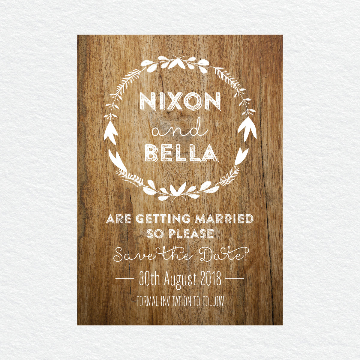 Woodland Whimsy Save the Date Card
