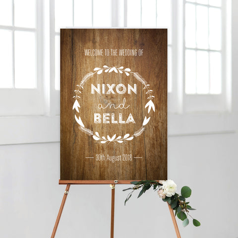 Fresh Type Welcome Sign