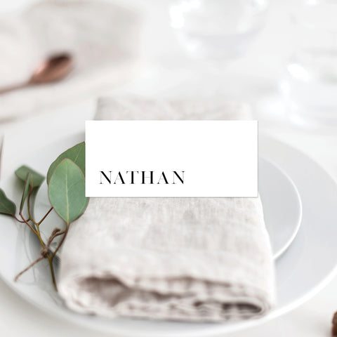Gold Marble Placecard