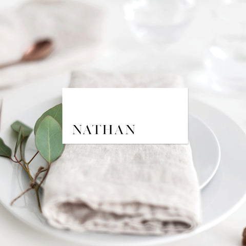 Modern Monogram Placecard