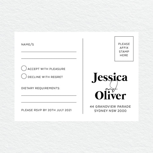 Always Together RSVP Card