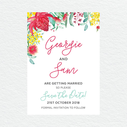 Australiana Save the Date Card