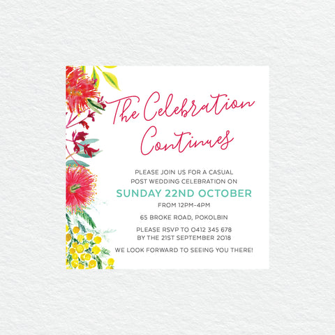 Always Together Foil Invitation