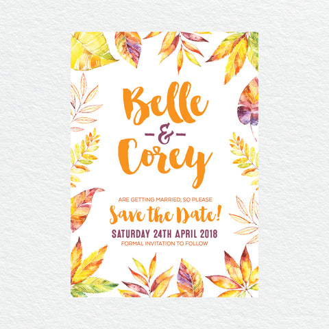 Rustic Wreath RSVP Card