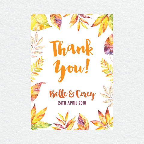 Autumn Vibes Save the Date Card