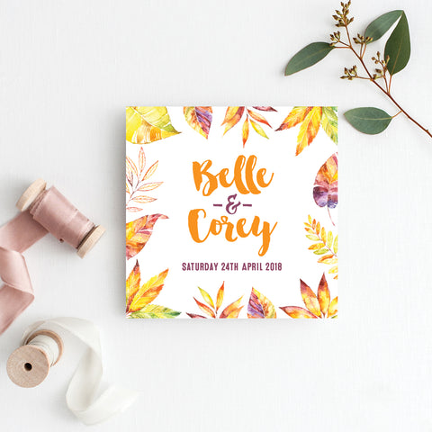 Rustic Wreath RSVP Card