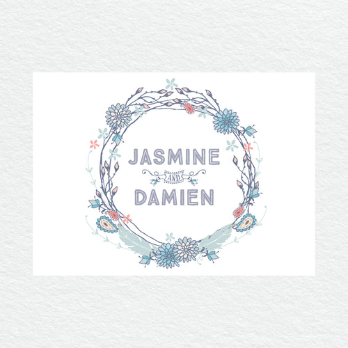 Boho Flourish RSVP Card