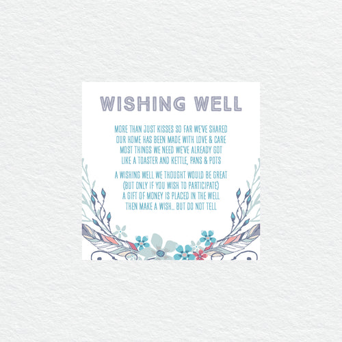 Boho Flourish Wishing Well Card