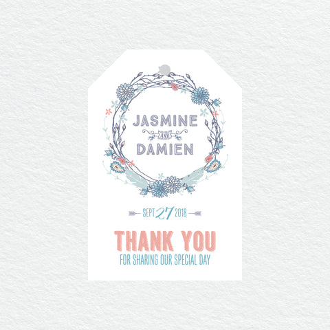 Boho Flourish Rectangle Invitation