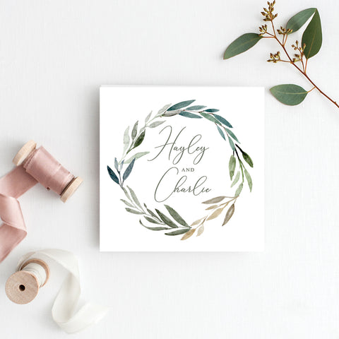 Watercolour Love Placecard