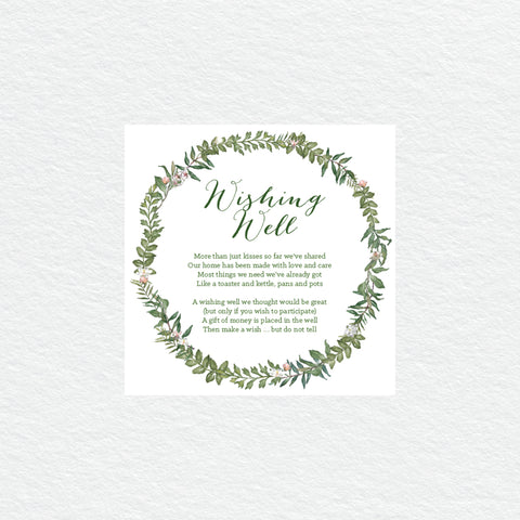 Botanical Wreath RSVP Card